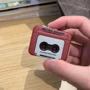 Mini Retro Tape Recorder Keychain – Vintage Vibes on the Go!