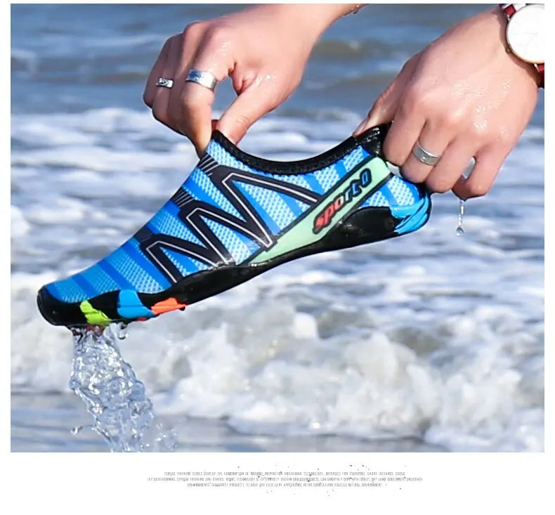 Feslisho Quick Drying Beach Water Shoes Unisex Swimming Aqua Slippers Barefoot Surfing Upstream Sneakers Light Seaside
