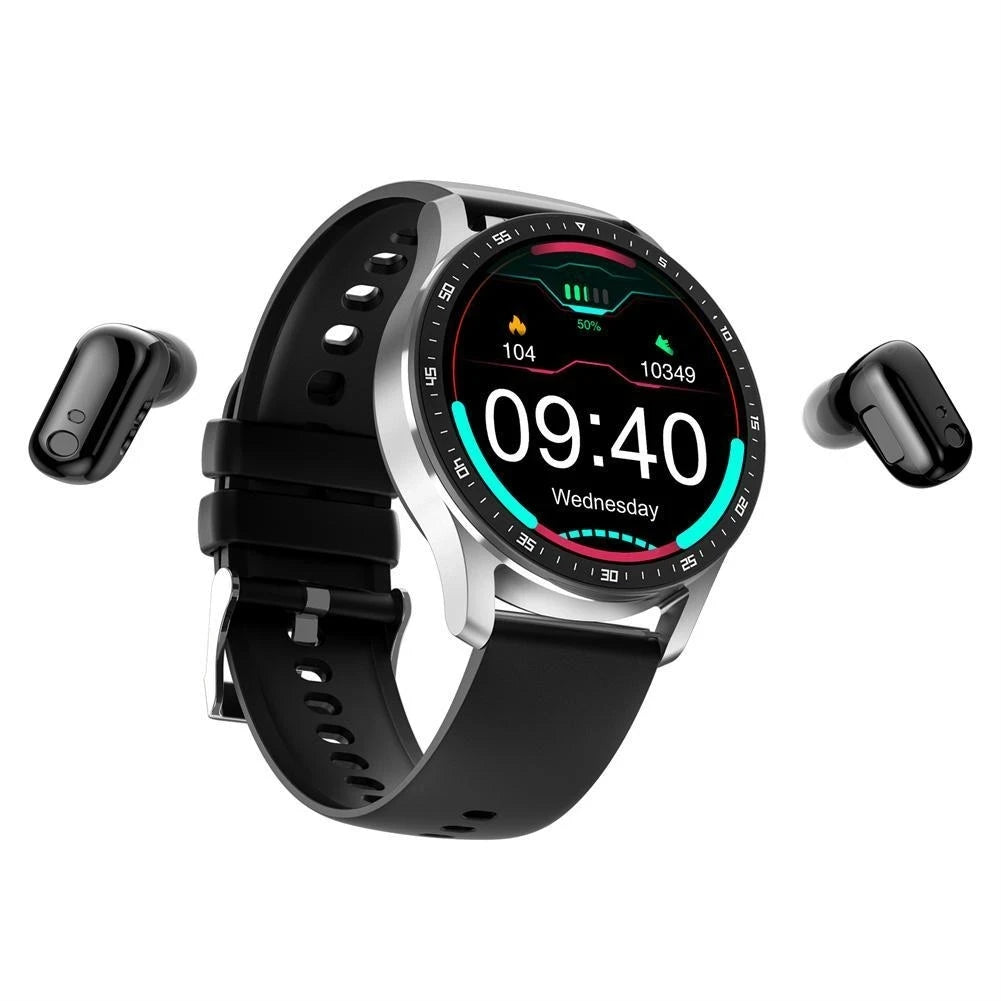 Smart watch with earbuds