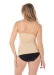 Body Beautiful Women's Smooth and Silky Slimming Top With Sexy Lace Nude
