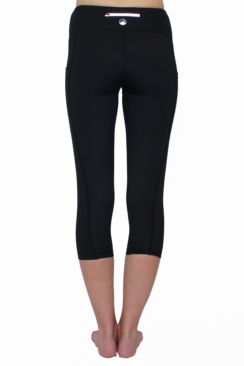 Black and Gray Weave - Pocket Capri