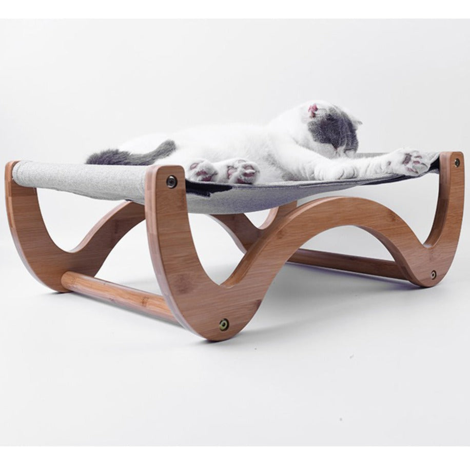 Durable Bamboo Bed for Small-Medium Pets