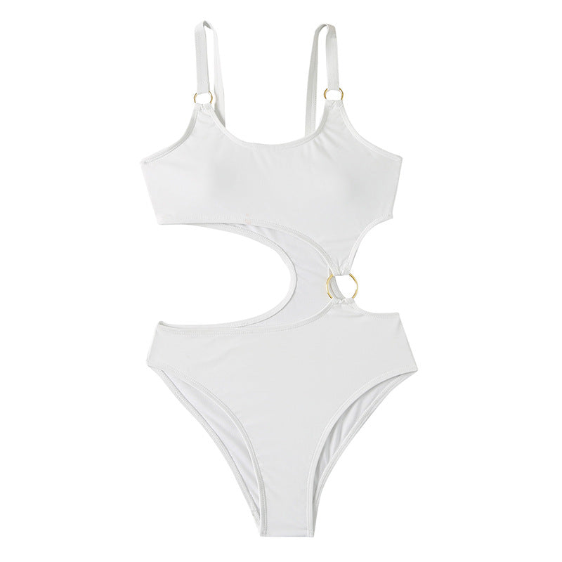 Custom Women’s Metal-Accented Cut-Out One-Piece Swimsuit