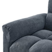 Loveseats Sofa Bed With Pull-Out Bed,Adjsutable Back,Blue+ Grey