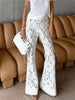 Tossy High-Waist Lace Patchwork Pants - Chic Summer Style