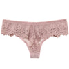 Sensual Lace Embroidered Thong – Temptation Low-Waist, Transparent Design