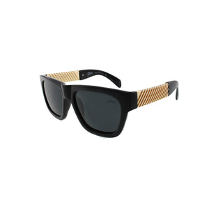 Jase New York Royce Lunettes de soleil en noir brillant