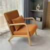 Cozy Nordic Fabric Lounge Chair - Perfect for Home, Balcony, or Café