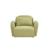 Green Teddy Fabric Lazy Sofa Chair