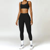 Women's 2-Piece Yoga Set with High Waist Leggings and Sports Bra