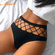 Elegant Hollow Out Seamless Sexy Panties - European Mid-Waist G-String