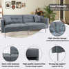 Modern Linen Convertible Futon Sofa Bed for Small Spaces & Apartments