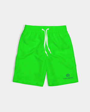 Neon Green Kid's Swim Trunk