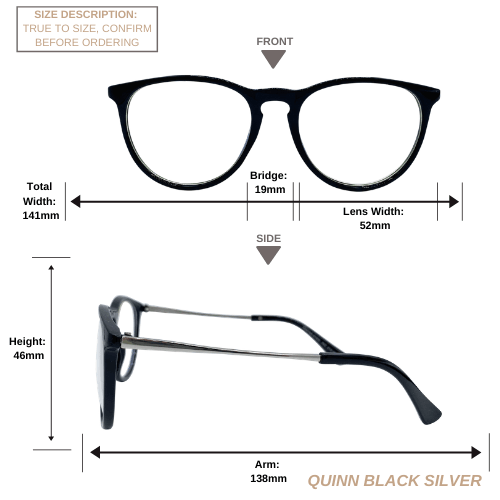 TWELVE - Quinn - Blue Light Blocking Glasses - UV & Anti-Glare