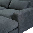 Modern L-Shape Feather-Filled Convertible Sofa with Reversible Chaise