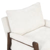 Velvet Mid-Century Chair: Wood Frame, Plush Cushion for Any Room