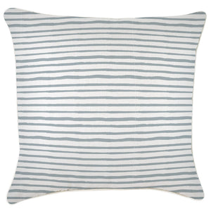 Housse de coussin-avec passepoil-rayures de peinture fumée-60 cm X 60 cm