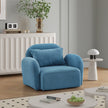 Blue Teddy Fabric Lazy Sofa Chair