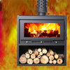 Elegant European Wood Burning Stove – Cozy Indoor Winter Heating