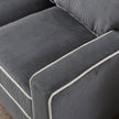 Dark Grey Corduroy Living Room Sofa Set (2+3 Seat)