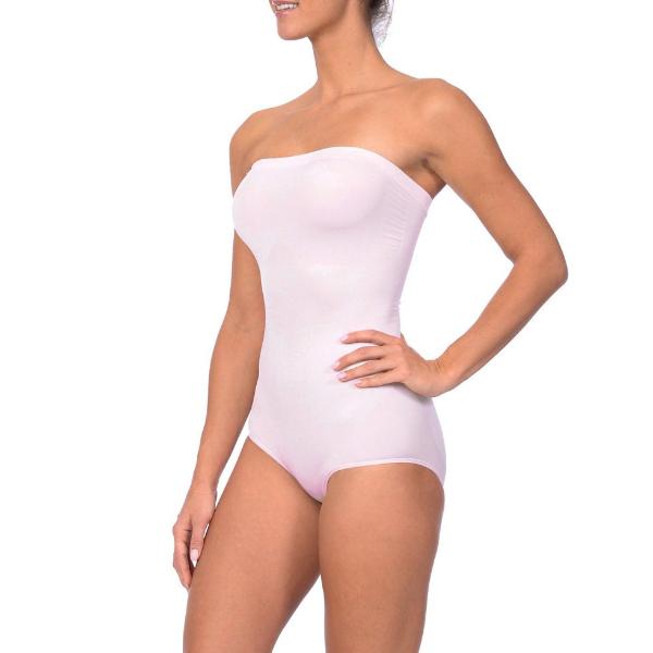 Body Bustier Sans Couture Rose Pâle