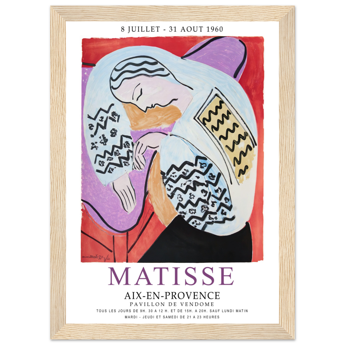 Henri Matisse le Rêve - Affiche de l'exposition Aix-En-Provence