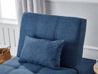 Blue Linen Recliner Chair & Bedroom Furniture for Living Room