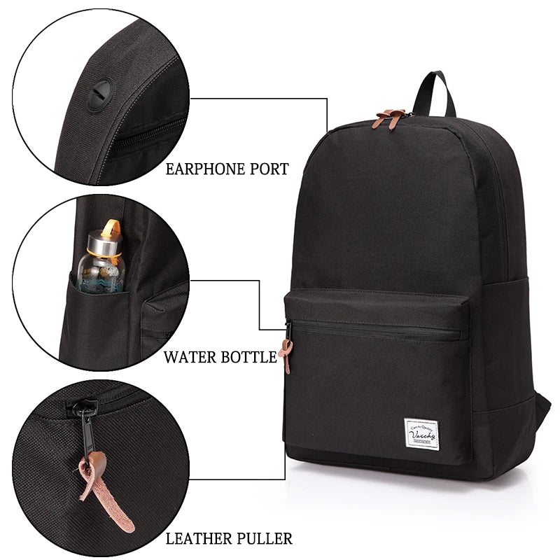 Waterproof Casual Backpack - 15.6