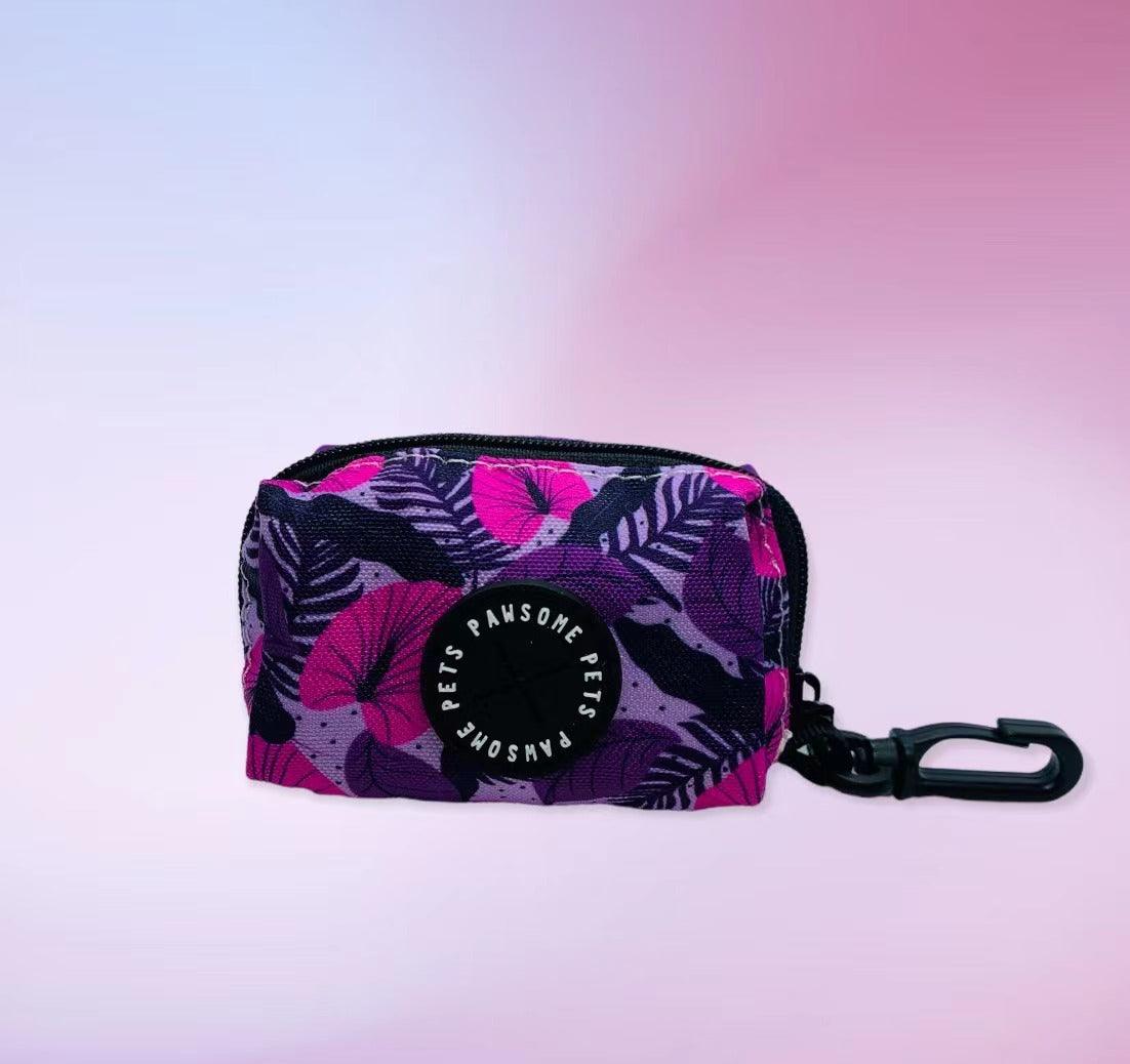 Waste Bag Holder- Hawaii Purple Floral