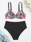 Printed Push-Up Bikini Set - Brazilian Summer Beachwear