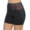 Short garçon plus mince avec ceinture en dentelle noir