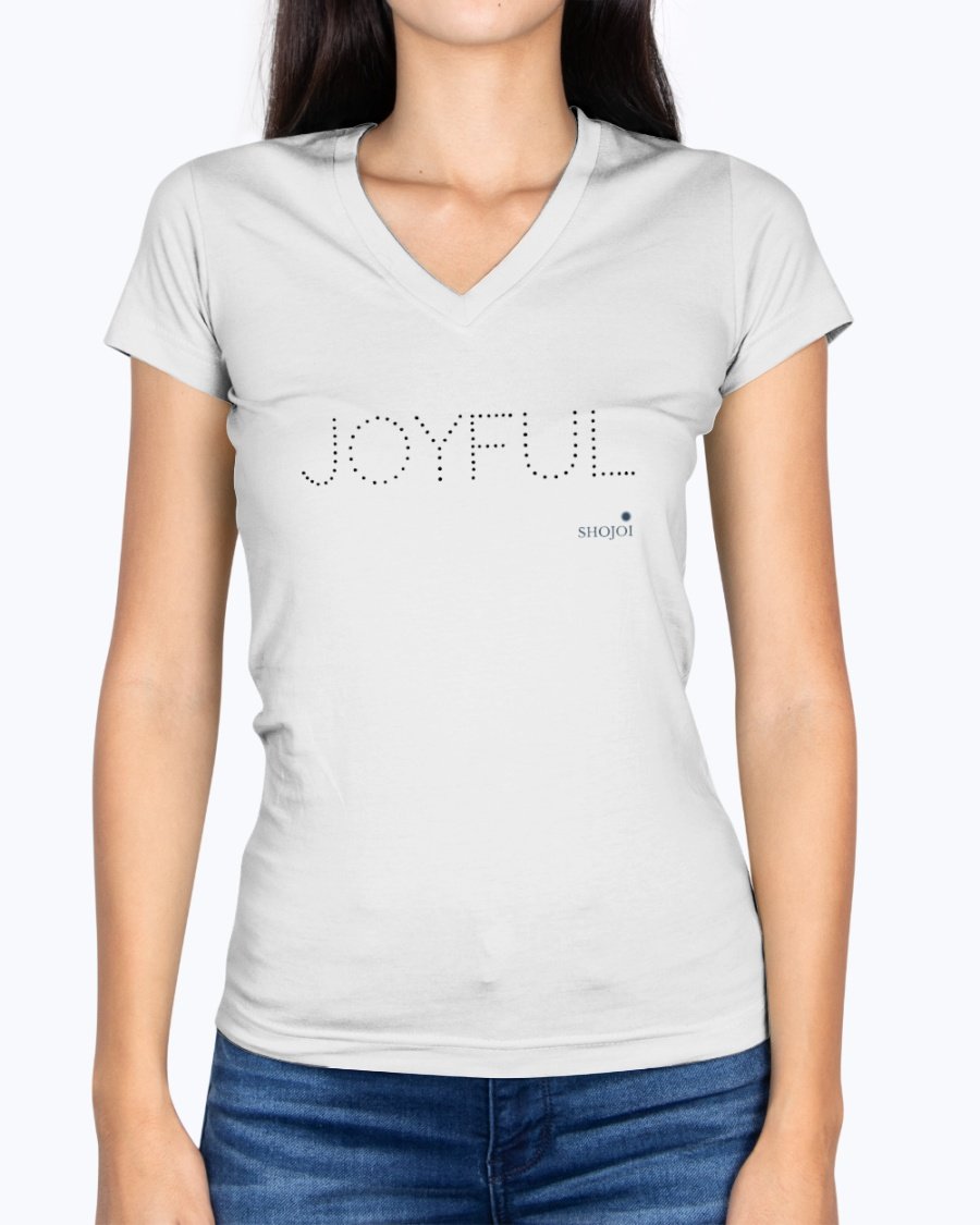 Joyful Ladies V-Neck T-Shirt