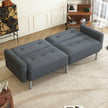 Modern Linen Convertible Futon Sofa Bed for Small Spaces & Apartments