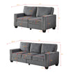 Dark Grey Corduroy Living Room Sofa Set (2+3 Seat)