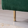 Emerald Cotton Linen Armless Loveseat Settee Bench - 59.8