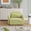 Green Teddy Fabric Lazy Sofa Chair