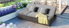 Outdoor Double Sunbed: Adjustable Wicker Rattan Reclining Chair Set