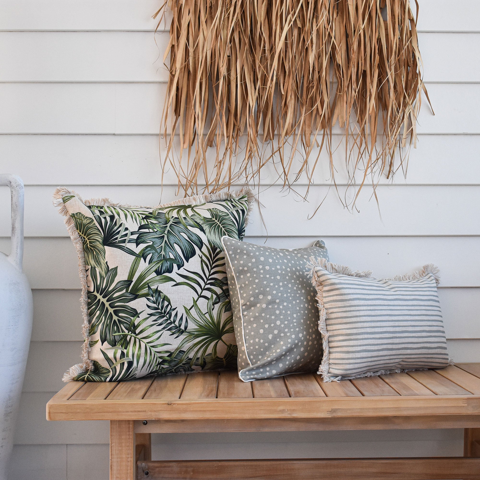 Cushion Cover-Coastal Fringe-Boracay-60cm X 60cm