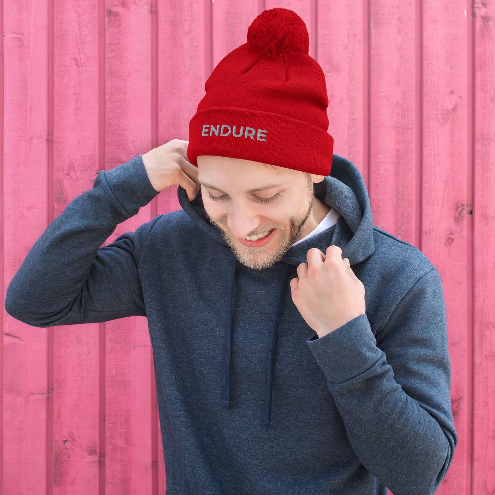 Casquette en tricot Endure Pom Pom pour hommes