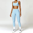 Women's 2-Piece Yoga Set with High Waist Leggings and Sports Bra