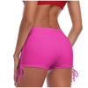 Short de bain taille haute, bas de bikini slim