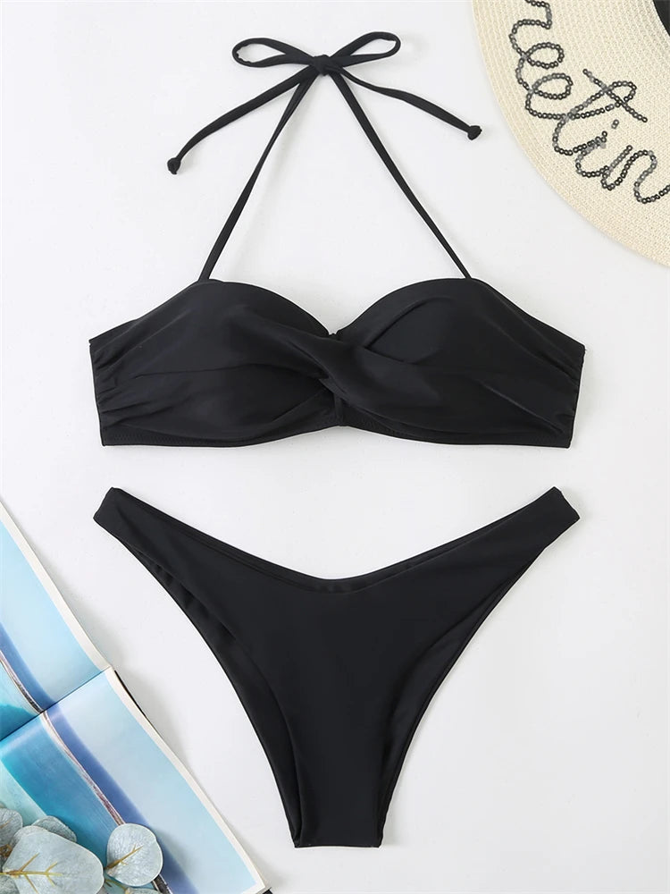 Ensemble bikini push-up imprimé - Maillot de bain pour la plage et la natation