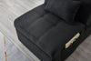 Black Linen Fabric Recliner Chair & Living Room Bedroom Furniture