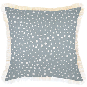 Housse de coussin-Frange côtière-Fumée lunaire-45cm X 45cm