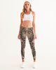 Black & Nude Lace Women's Yoga Pants