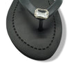 Rectangle Studs-Rhine Stone Embellished Women's High Wedge Flip Flops Sandal