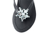 One Star - Rhinestone Embellished Flat Flip Flops Sandal