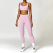 Women's 2-Piece Yoga Set with High Waist Leggings and Sports Bra