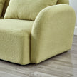 Green Teddy Fabric Lazy Sofa Chair