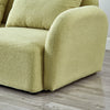 Green Teddy Fabric Lazy Sofa Chair